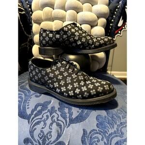 Dr Martens Briar Black & White Brocade Oxfords size 7/EU 38